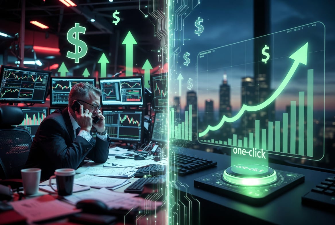 How SaintQuant's One-Click Setup Compares to Manual Trading